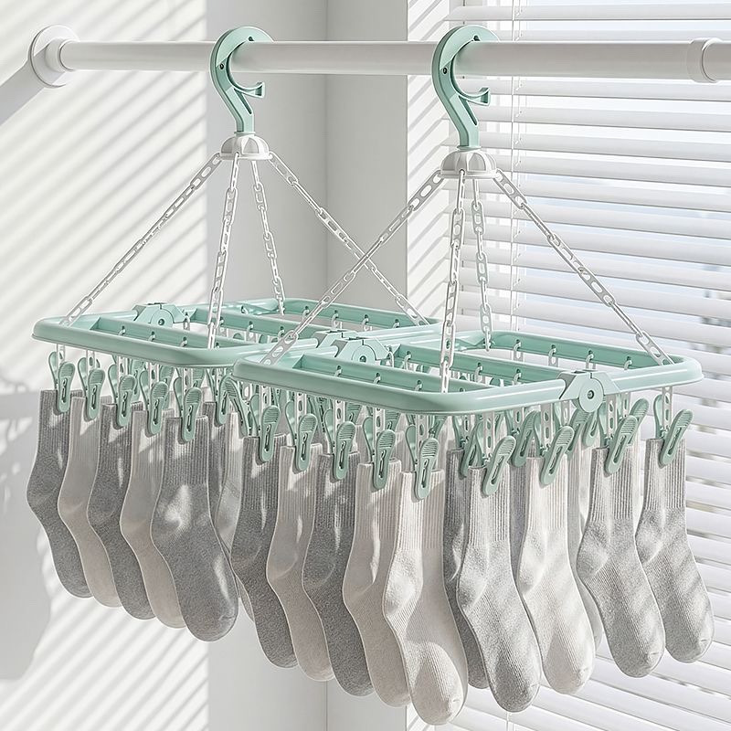 Sock Organizer Tray - Séchoir de rangement pliable multifonctionnel en