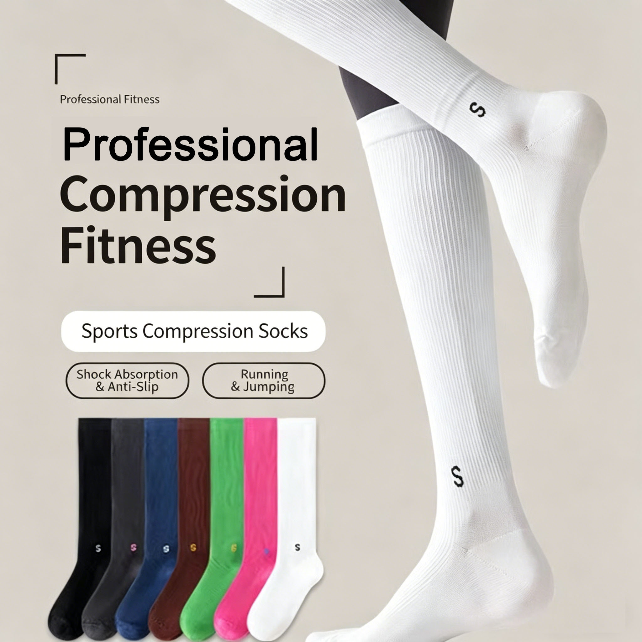 Compression Sleeve Calf - Chaussettes de compression sportives professionnelles pour