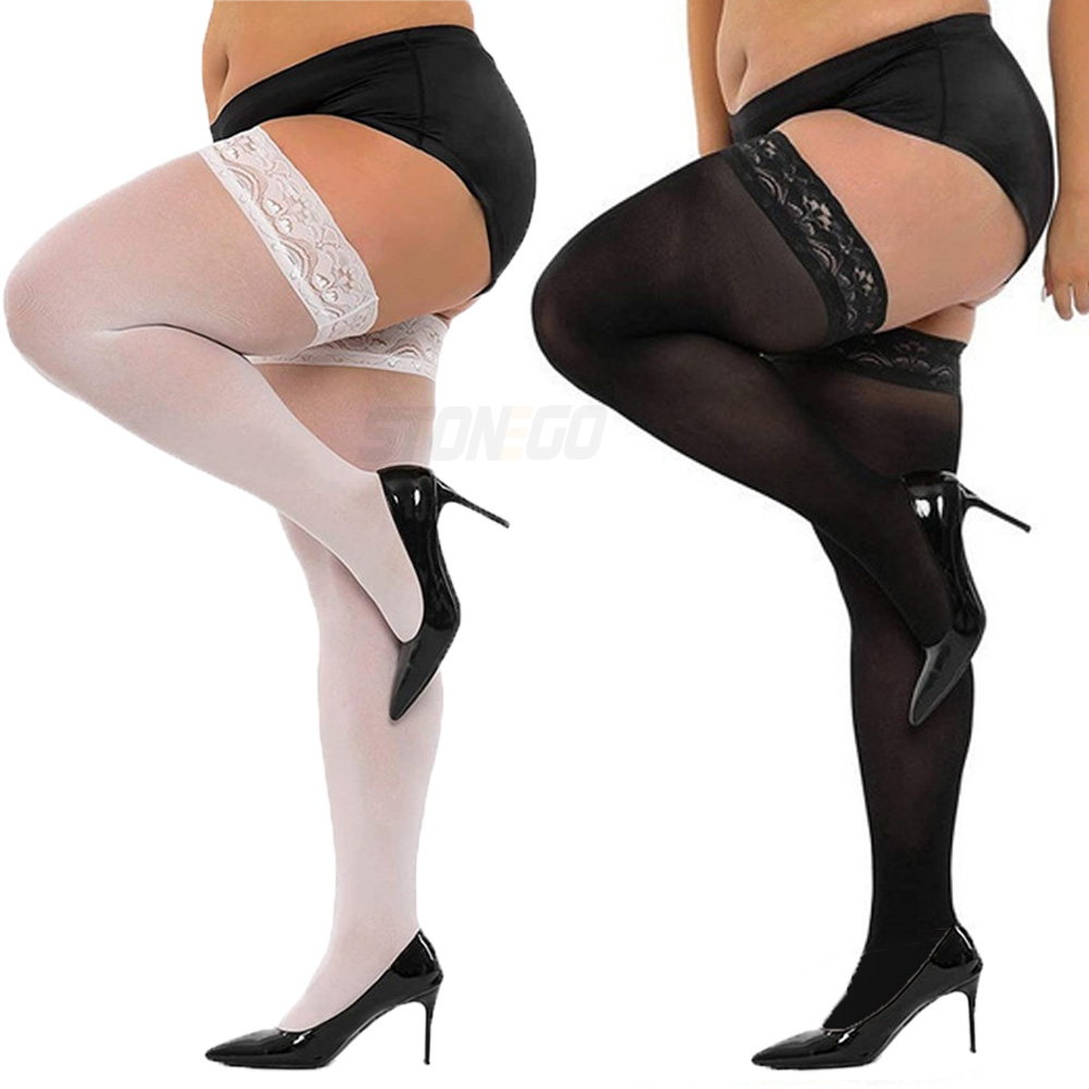 Thigh High Sock Stay Up - Bas en dentelle Ultra-fins pour femmes,