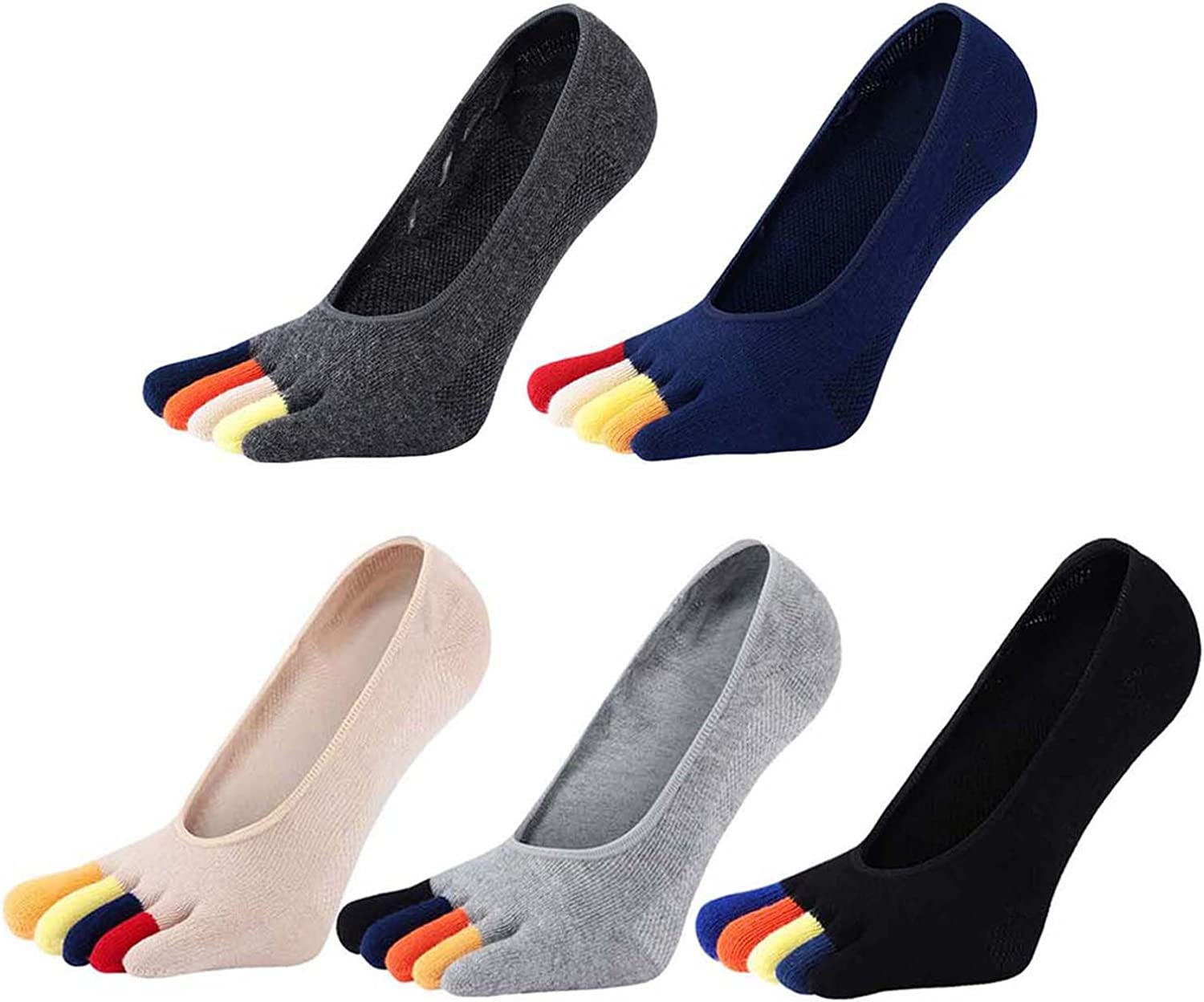 Invisibility Sock Loafer - 5 paires de chaussettes basses pour