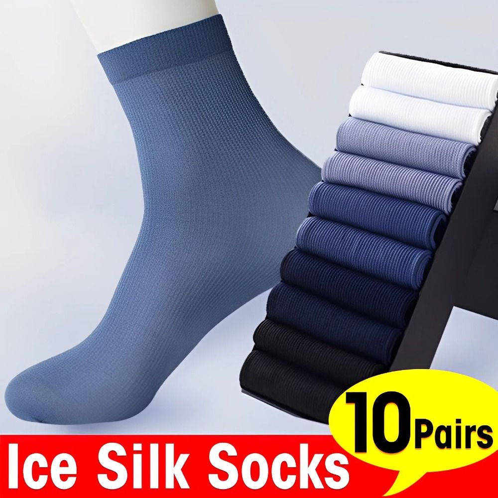 Silk Sock Bamboo - 10 paires de chaussettes respirantes en