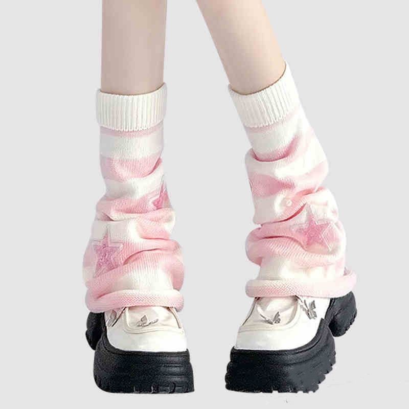 Guêtres rayées Y2K en tricot a - Boot Sock Slouchy avis et prix