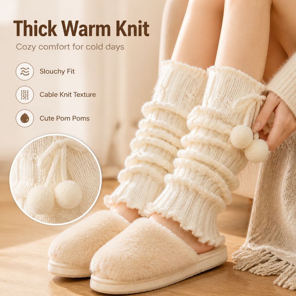 Guêtres en tricot à bords vola - Boot Sock Slouchy avis et prix